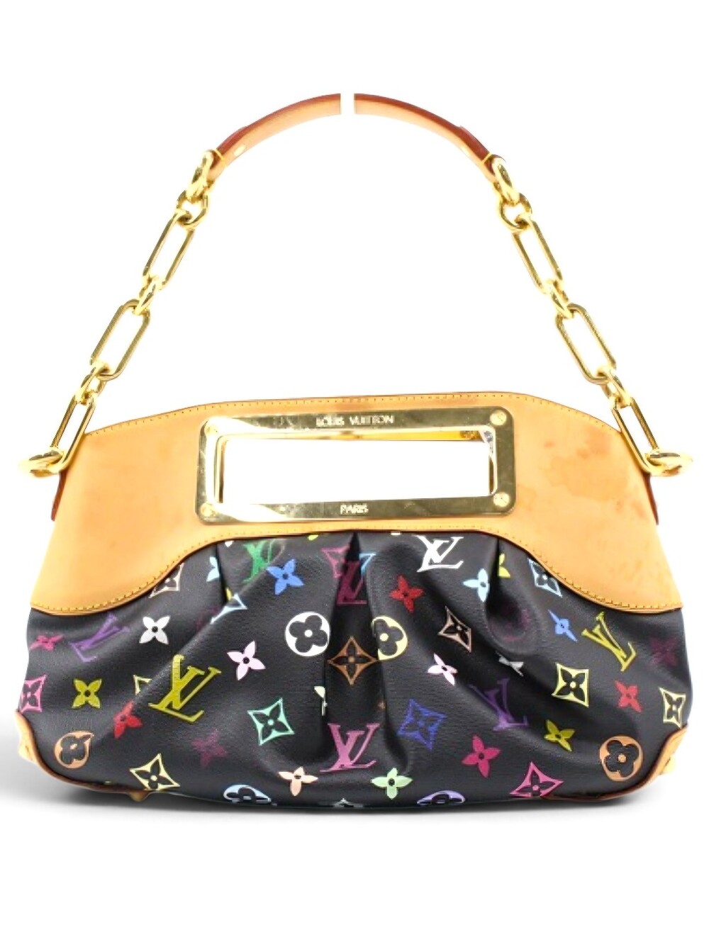 Louis Vuitton Takashi Murakami Shoulder Bag Judy PM Noir Black Multicolor